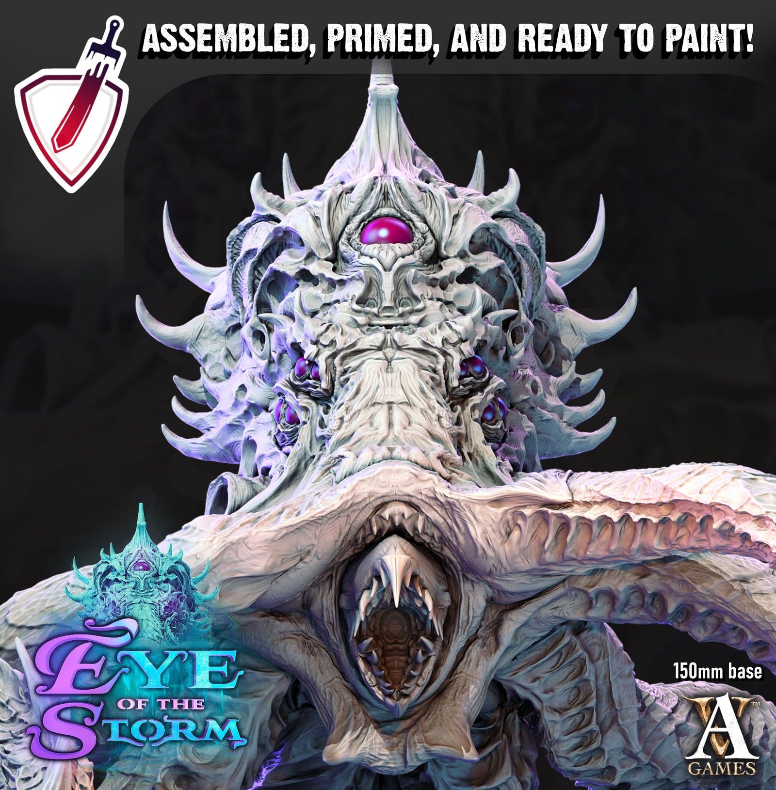 Sky Kraken | (Massive) Miniature by Archvillain Games | For Tabletop Gaming, D&D, Pathfinder, Wargames, Painting | Assembled and Primed - Brush and Battle