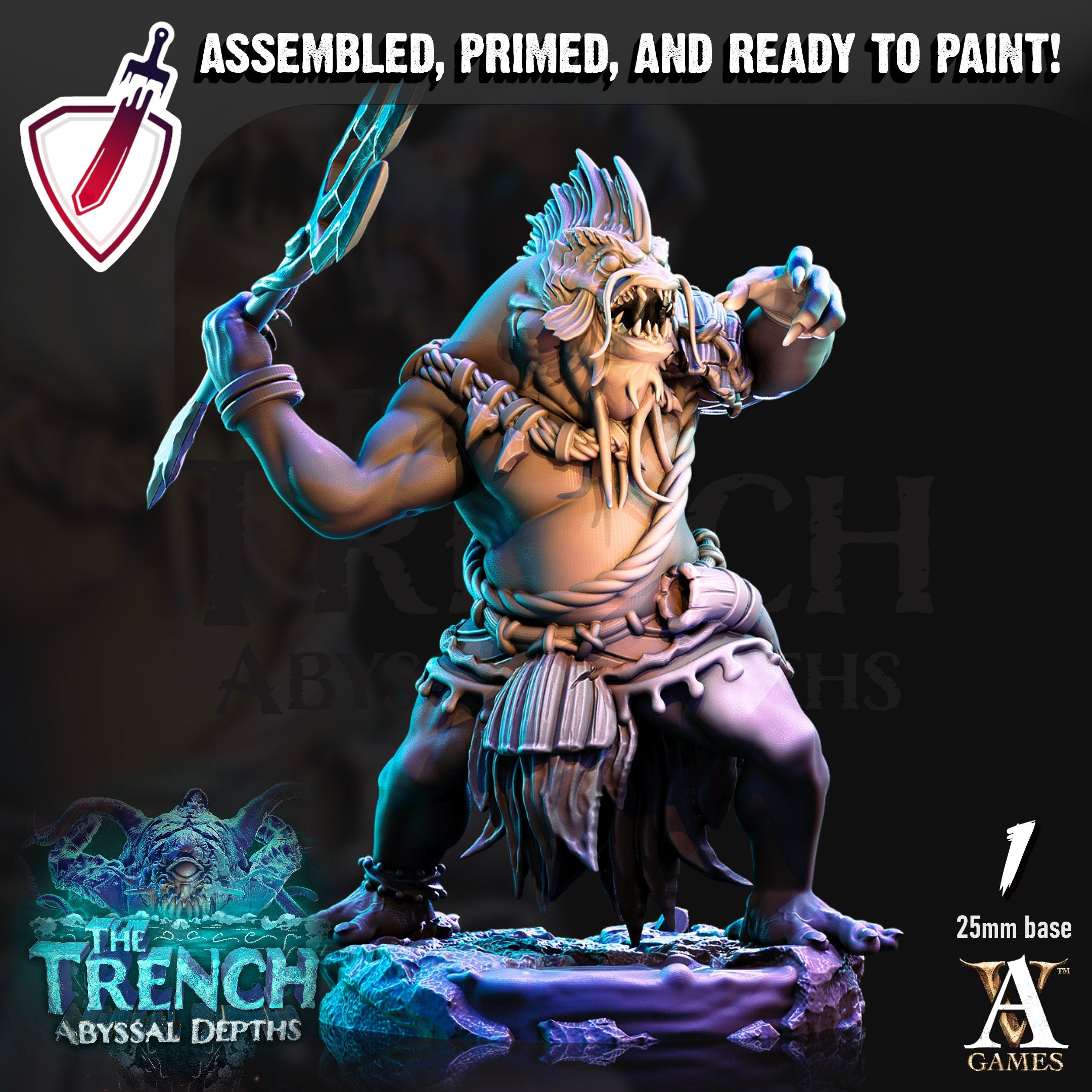 Morloks | Miniatures by Archvillain Games | Resin Mini for Tabletop Gaming, D&D, Pathfinder, and Painting | Assembled and Primed - Brush and Battle