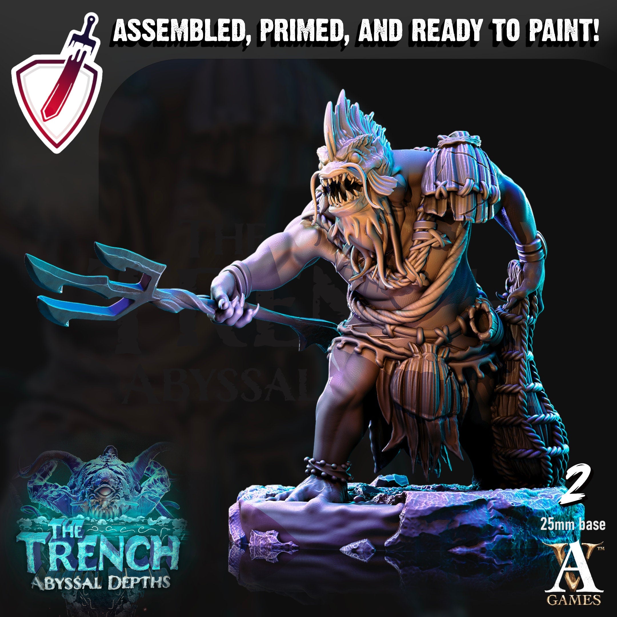 Morloks | Miniatures by Archvillain Games | Resin Mini for Tabletop Gaming, D&D, Pathfinder, and Painting | Assembled and Primed - Brush and Battle