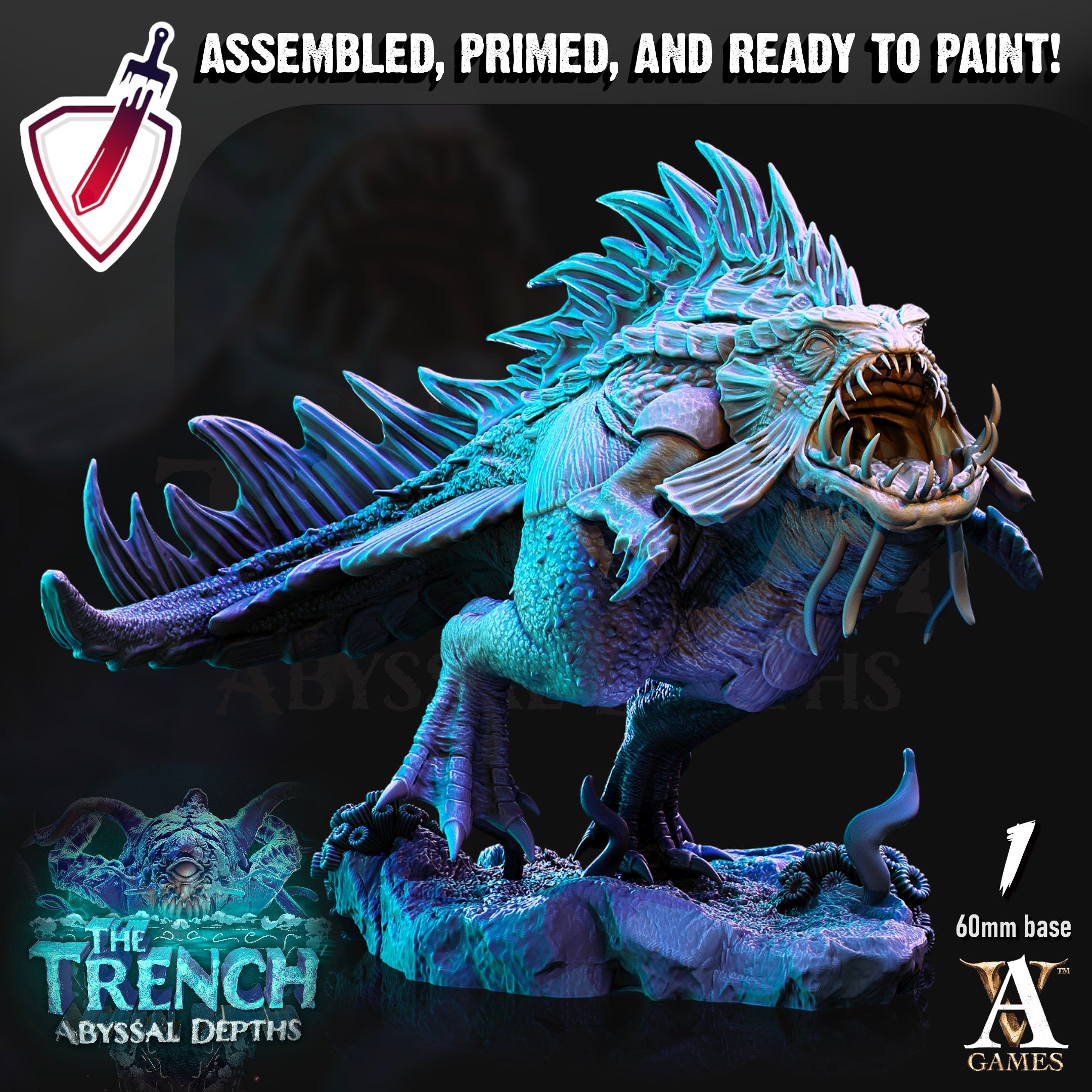 Morlok Pouncers | Miniatures by Archvillain Games | Resin Mini for Tabletop Gaming, D&D, Pathfinder, and Painting | Assembled and Primed - Brush and Battle
