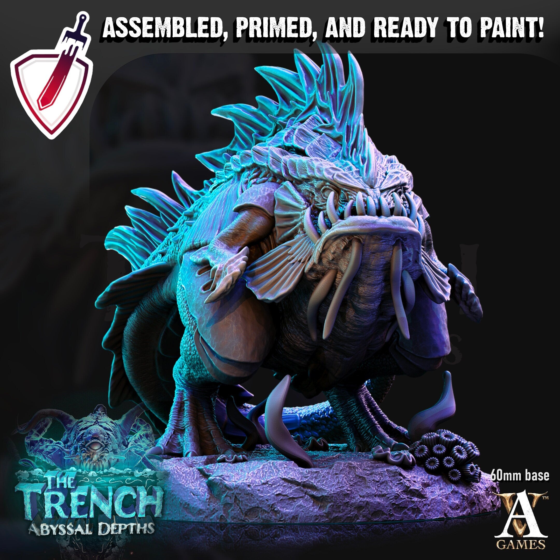 Morlok Pouncers | Miniatures by Archvillain Games | Resin Mini for Tabletop Gaming, D&D, Pathfinder, and Painting | Assembled and Primed - Brush and Battle