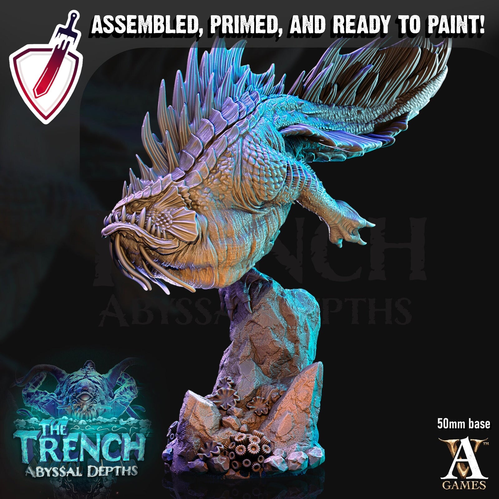 Morlock Predator | Miniature by Archvillain Games | Resin Mini for Tabletop Gaming, D&D, Pathfinder, and Painting | Assembled and Primed - Brush and Battle