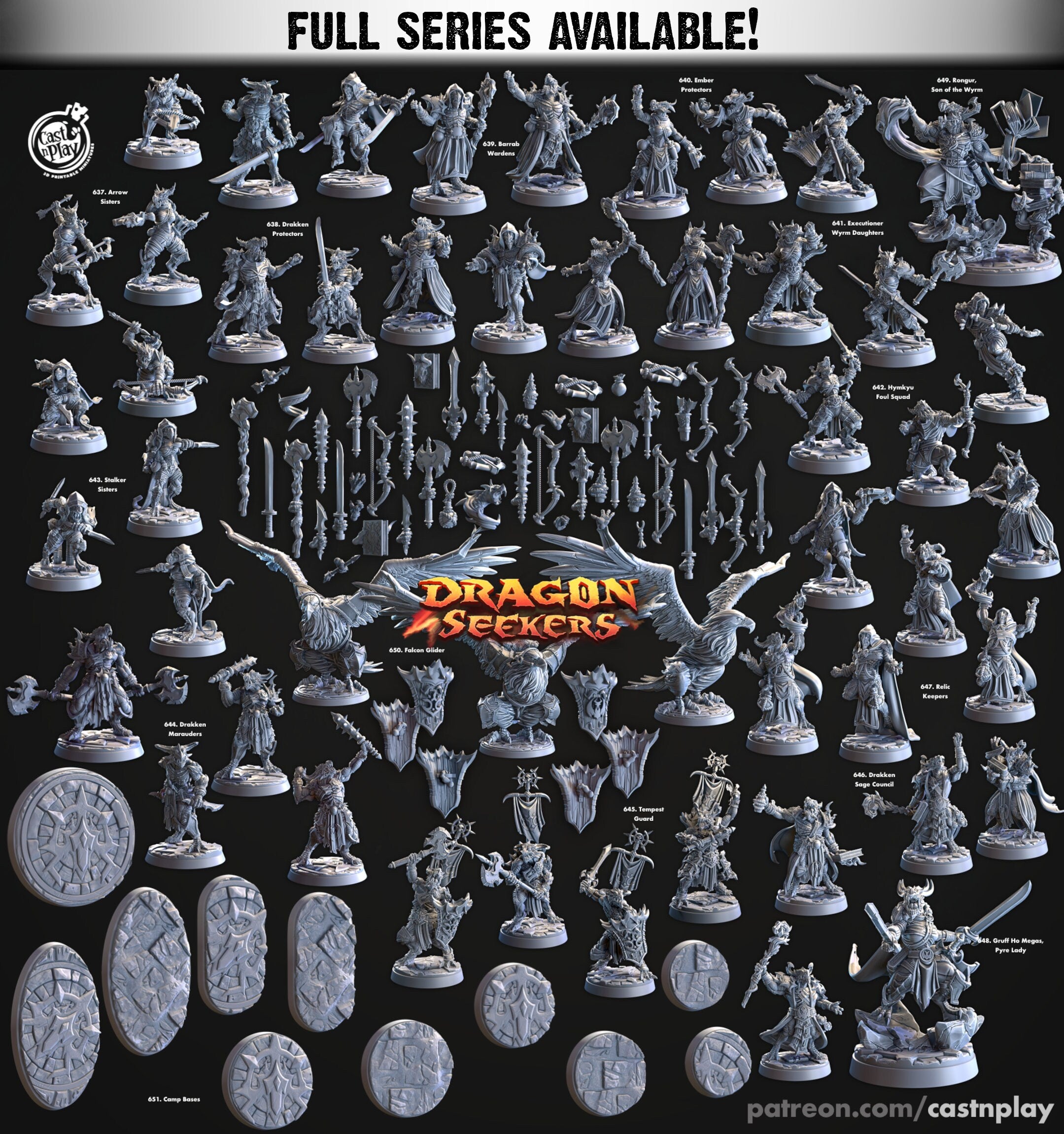 Arrow Sisters | Miniatures by Cast n Play | Resin Mini For Tabletop Gaming, D&D, Pathfinder, and Painting | Assembled and Primed - Brush and Battle
