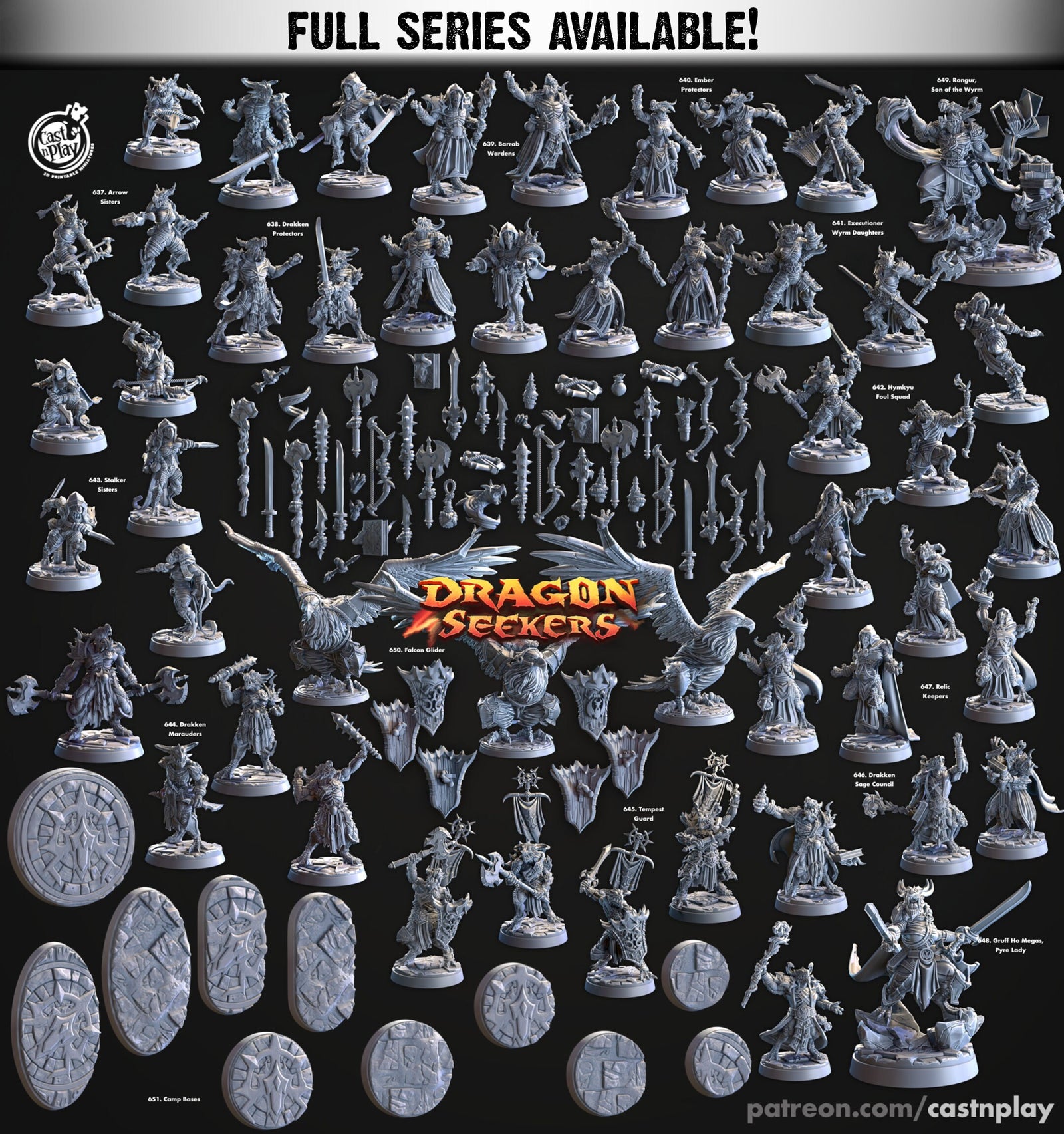 Arrow Sisters | Miniatures by Cast n Play | Resin Mini For Tabletop Gaming, D&D, Pathfinder, and Painting | Assembled and Primed - Brush and Battle