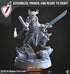 Gruff Ho Megas Pyre Lady | Miniature by Cast n Play | Resin Mini For Tabletop Gaming, D&D, Pathfinder, and Painting | Assembled and Primed - Brush and Battle