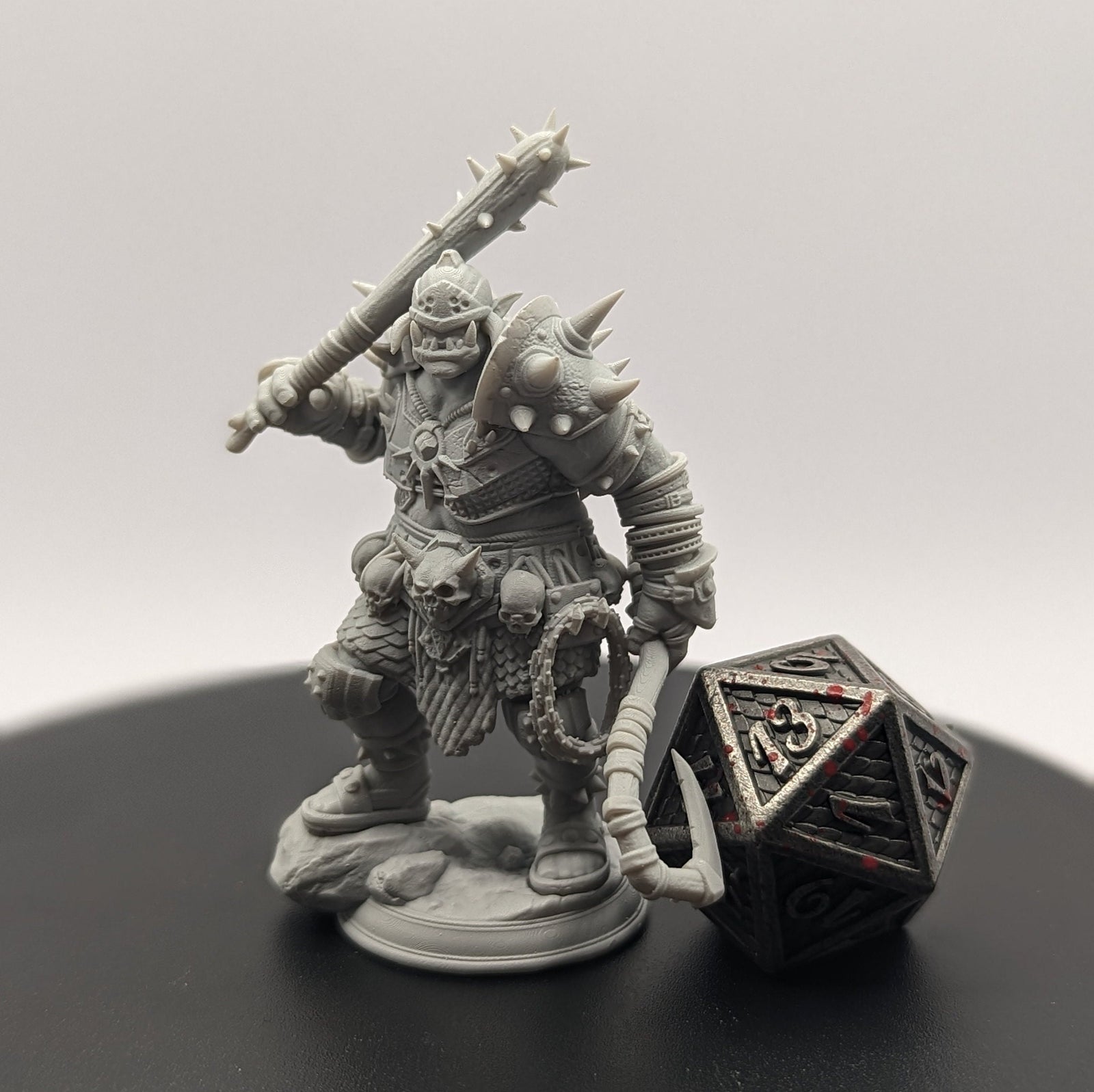 Bruz the Basher | Miniature by DM Stash | Resin Mini For Tabletop Gaming, D&D, Pathfinder, and Painting | Assembled and Primed - Brush and Battle