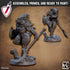 Skaala - Lizard Pinup | Miniature by Artisan Guild | Resin Mini for Tabletop Gaming, D&D, Pathfinder, Painting | Assembled and Primed - Brush and Battle