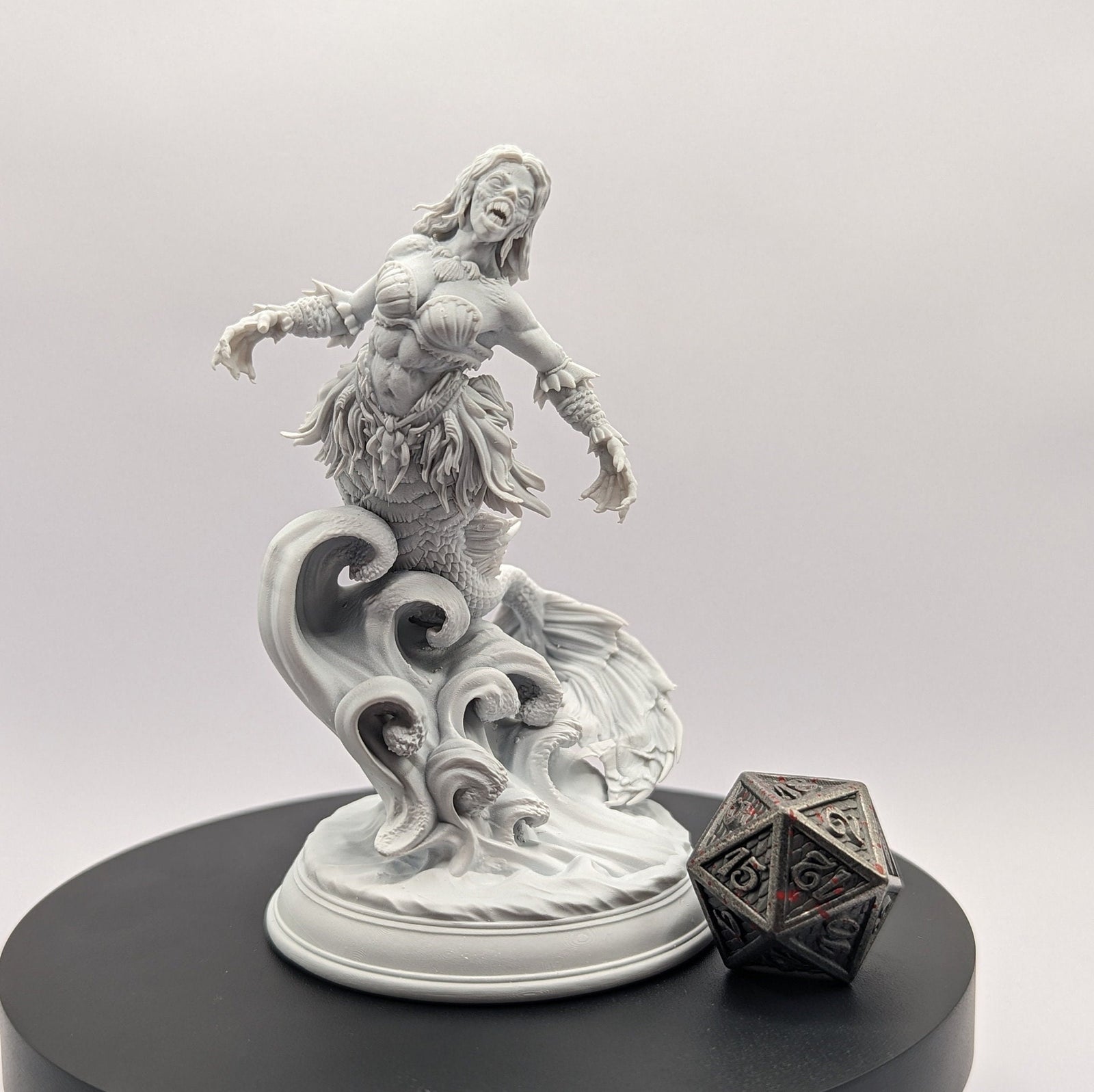 Dyriani – Sirens of the Deep (Attack) | Mini by DM Stash | Great for Tabletop Gaming, D&D, Pathfinder, and Painting | Assembled and Primed - Brush and Battle