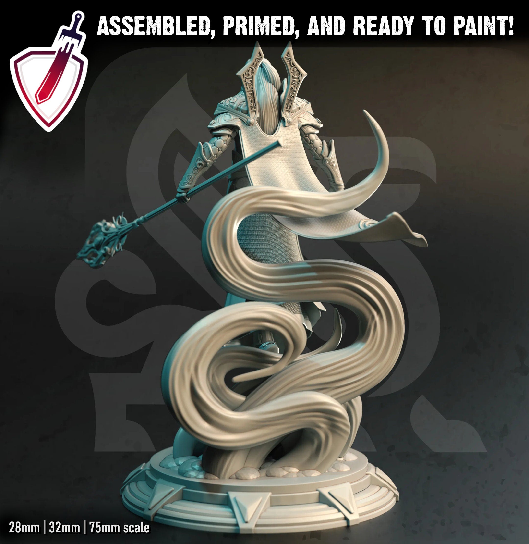 Karydian – Master Sorcerer | Miniature by DM Stash | Resin Mini For Tabletop Gaming, D&D, Pathfinder, and Painting | Assembled and Primed - Brush and Battle