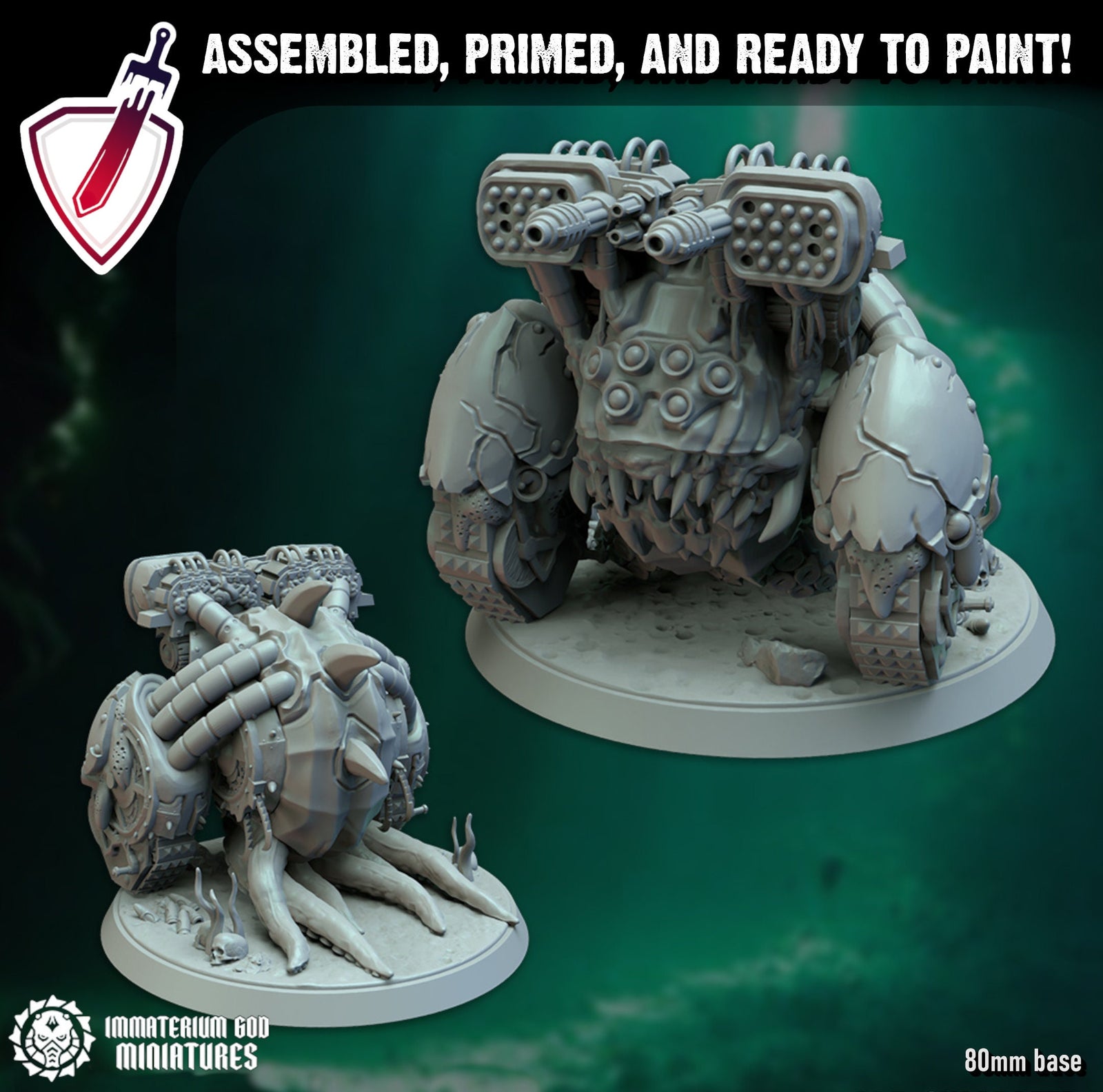 Abyssal Spankler | Miniature by Immaterium God | Resin Mini for Tabletop Gaming, D&D, Wargaming, and Painting | Assembled and Primed - Brush and Battle