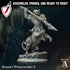 Kotauri Winterstriders | Miniatures by Archvillain Games | Resin Mini for Tabletop Gaming, D&D, Pathfinder, Painting | Assembled and Primed - Brush and Battle