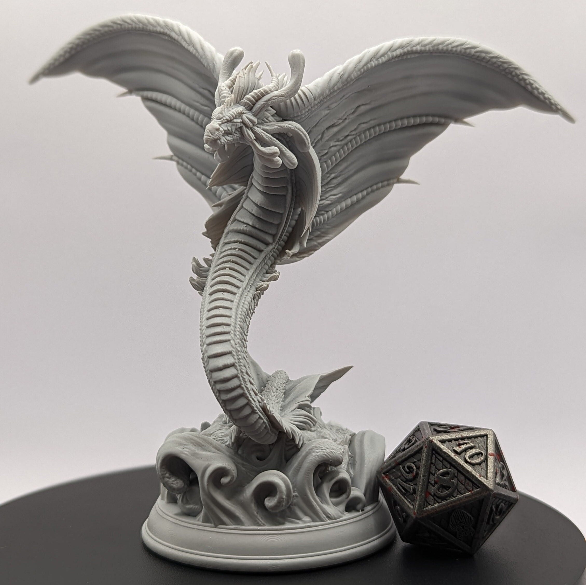 Fyrindel – Juvenile Mana Wyrm | Miniature by DM Stash | Resin Mini For Tabletop Gaming, D&D, Pathfinder, and Painting | Assembled and Primed - Brush and Battle