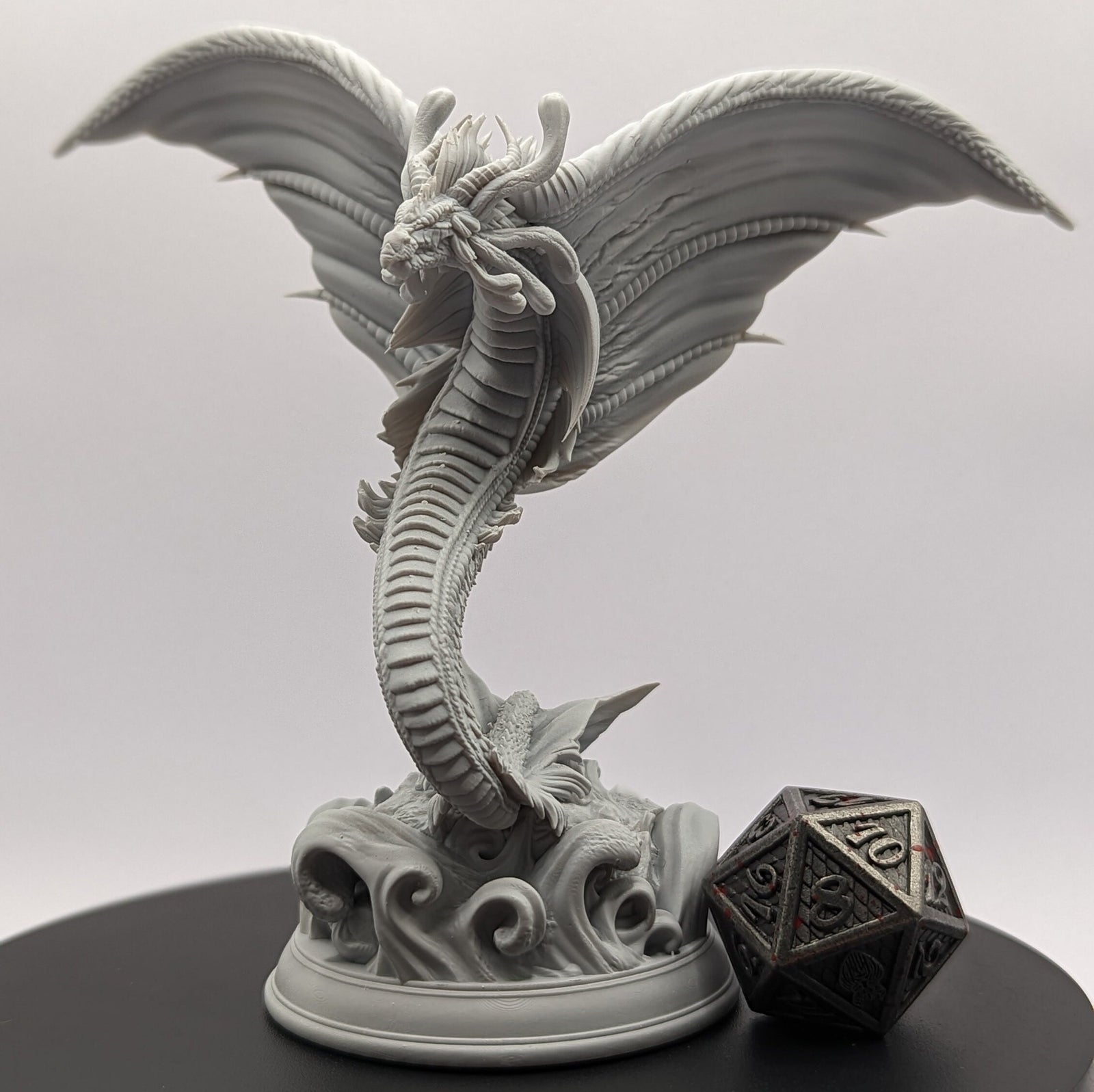 Fyrindel – Juvenile Mana Wyrm | Miniature by DM Stash | Resin Mini For Tabletop Gaming, D&D, Pathfinder, and Painting | Assembled and Primed - Brush and Battle