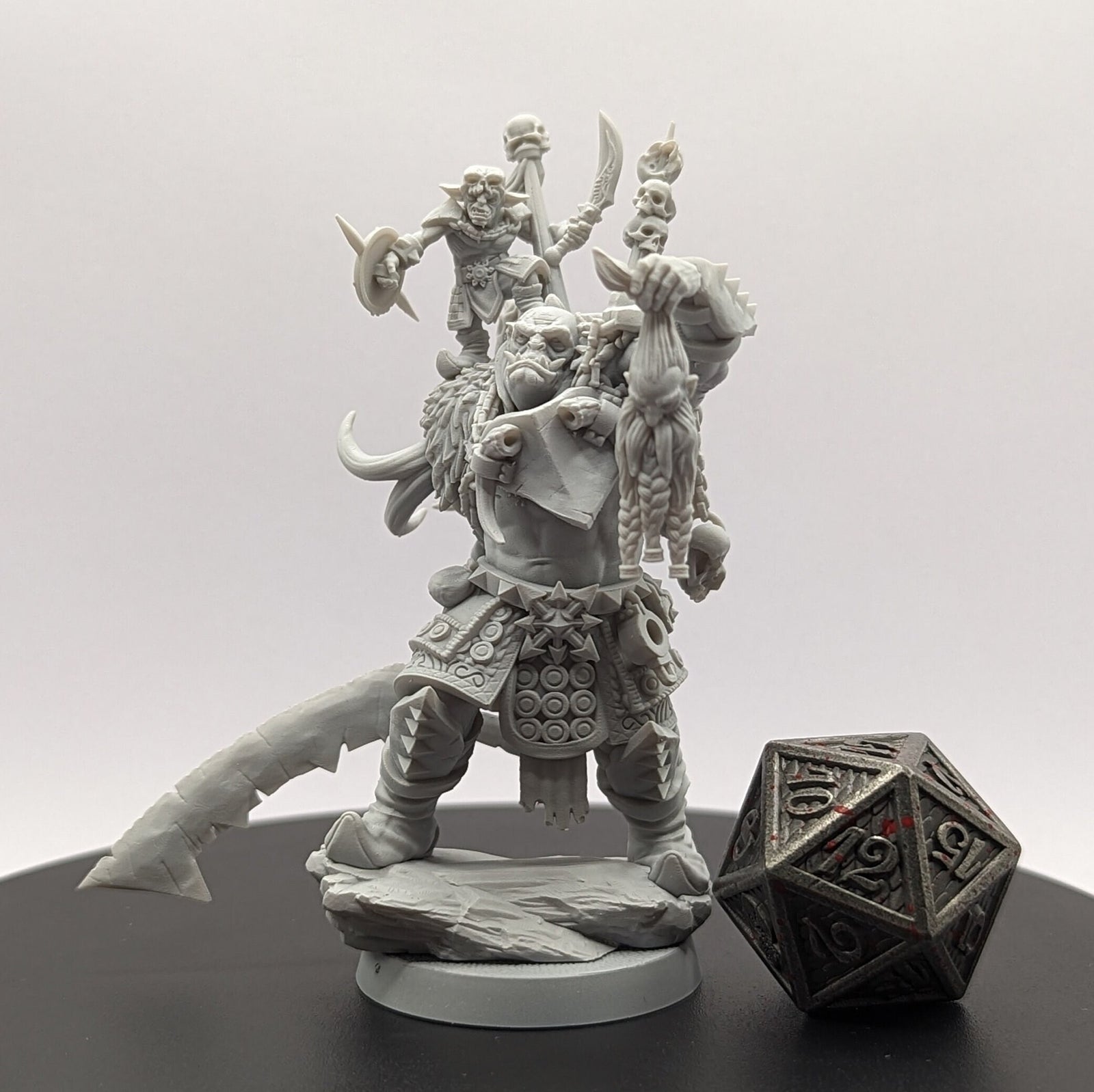 Uhur and Ofduk | Miniatures by Lost Kingdom | Resin Mini For Tabletop Gaming, D&D, Pathfinder, Wargames, and Painting | Assembled and Primed - Brush and Battle