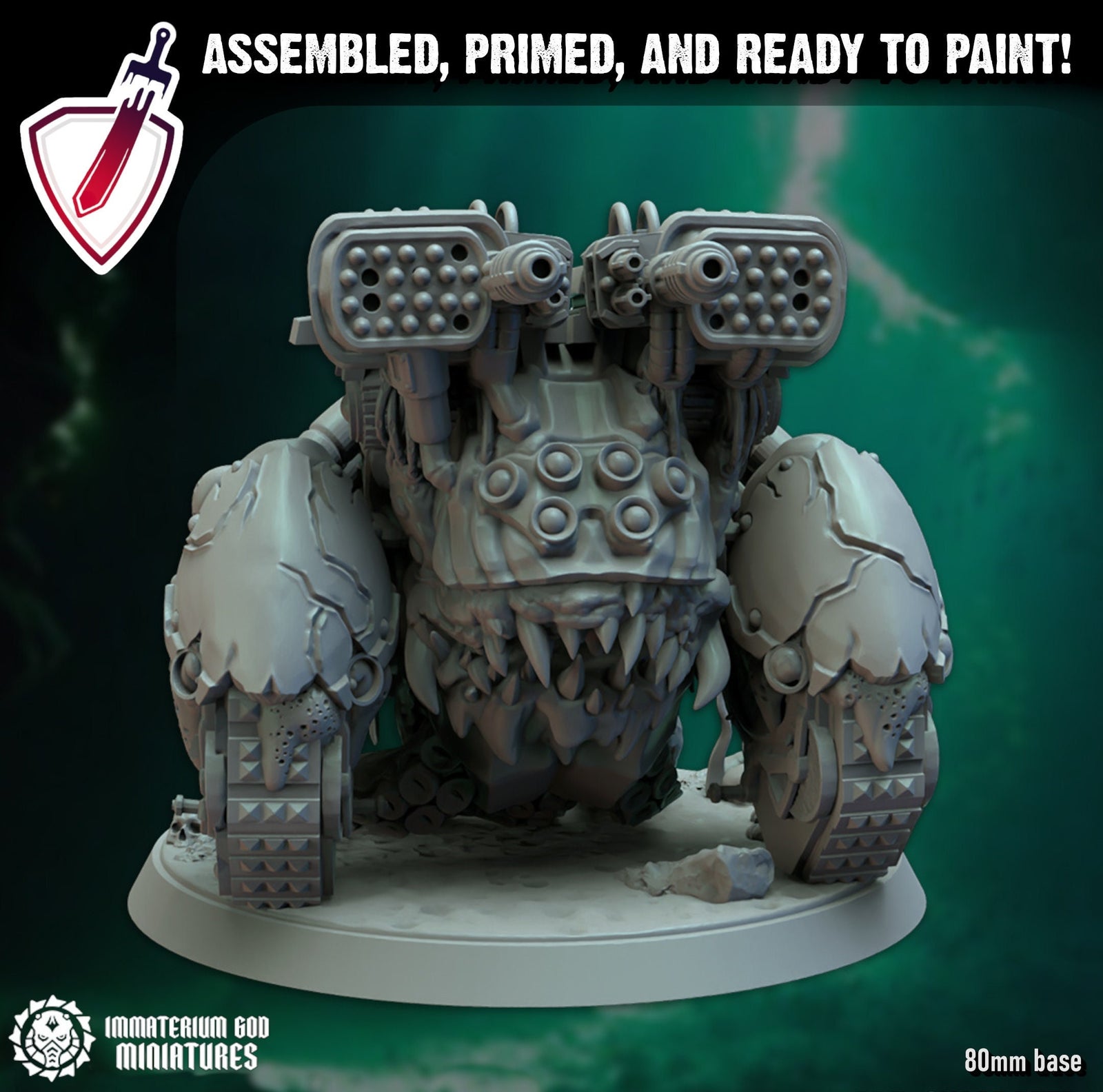 Abyssal Spankler | Miniature by Immaterium God | Resin Mini for Tabletop Gaming, D&D, Wargaming, and Painting | Assembled and Primed - Brush and Battle