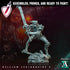Helljaw Legionnaire | Miniatures by Archvillain Games | Resin Mini for Tabletop Gaming, D&D, Wargaming, and Painting | Assembled and Primed - Brush and Battle