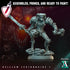 Helljaw Legionnaire | Miniatures by Archvillain Games | Resin Mini for Tabletop Gaming, D&D, Wargaming, and Painting | Assembled and Primed - Brush and Battle