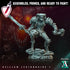 Helljaw Legionnaire | Miniatures by Archvillain Games | Resin Mini for Tabletop Gaming, D&D, Wargaming, and Painting | Assembled and Primed - Brush and Battle