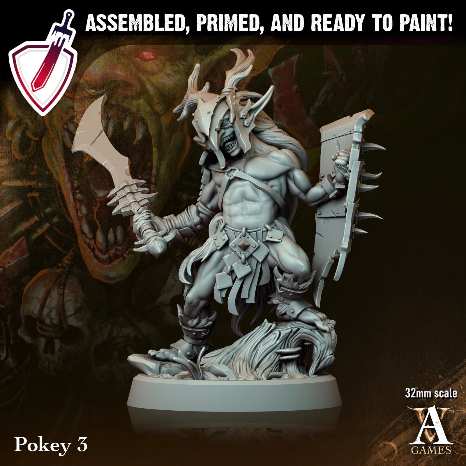 Pokeys | Miniatures by Archvillain Games | Resin Mini for Tabletop Gaming, D&D, Pathfinder, and Painting | Assembled and Primed - Brush and Battle