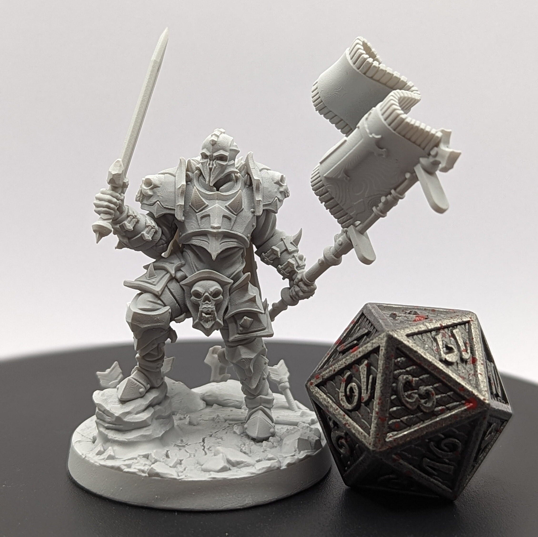 Shadow Knights | Miniatures by Cast n Play | Mini for tabletop gaming, D&D, Pathfinder, and painting | Assembled and Primed - Brush and Battle