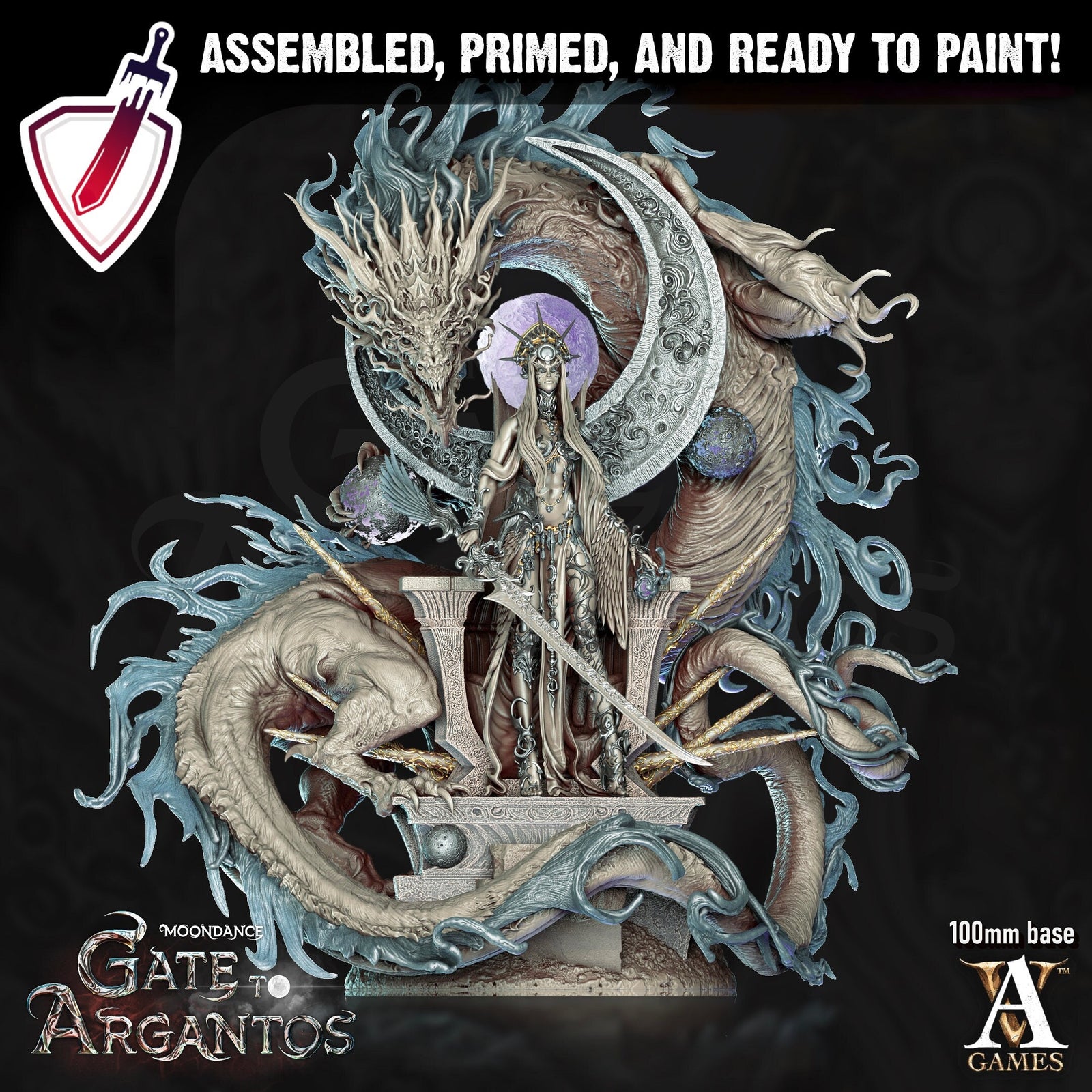 Celadren | (Massive) Miniature by Archvillain Games | For Tabletop Gaming, D&D, Pathfinder, Wargames, and Painting | Assembled and Primed - Brush and Battle