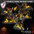 Hell Cavaliers | Miniatures by Crippled God Foundry | Resin Mini for Tabletop Gaming, D&D, Pathfinder, and Painting | Assembled and Primed - Brush and Battle