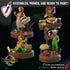 Halfling Commoners | Miniature by Crippled God Foundry | Resin Mini For Tabletop Gaming, D&D, Pathfinder, Painting | Assembled and Primed - Brush and Battle