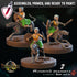 Mounted Halfling Peasants | Miniature by Crippled God Foundry | For Tabletop Gaming, D&D, Pathfinder, and Painting | Assembled and Primed - Brush and Battle