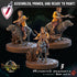 Mounted Halfling Peasants | Miniature by Crippled God Foundry | For Tabletop Gaming, D&D, Pathfinder, and Painting | Assembled and Primed - Brush and Battle