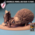 Hedgehog and Mouse Family | (Large) Miniature by Lord of the Print | For Tabletop Gaming, D&D, Pathfinder, Painting | Assembled and Primed - Brush and Battle