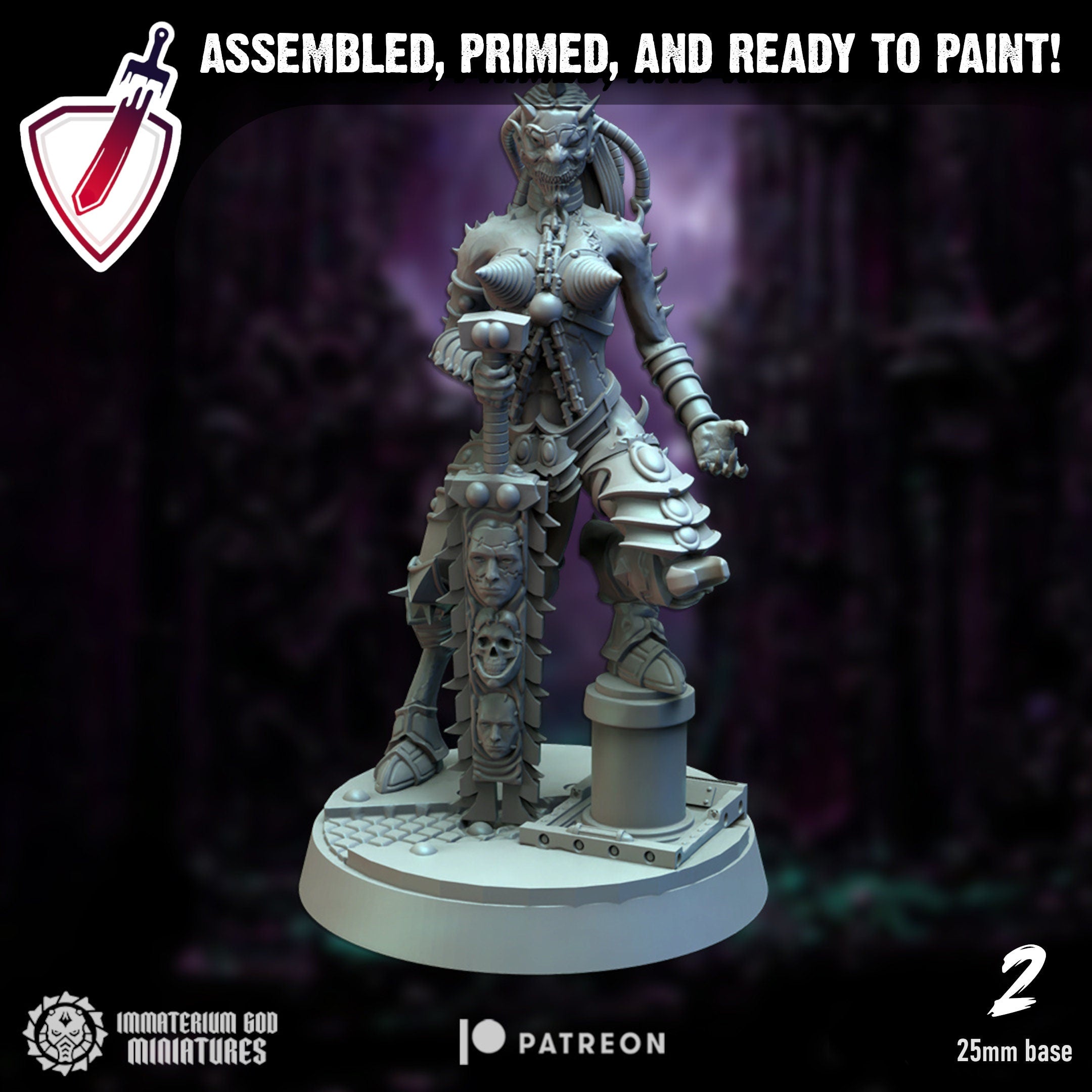 Torture Fanatics | Miniatures by Immaterium God | Resin Mini for Tabletop Gaming, D&D, Wargaming, and Painting | Assembled and Primed - Brush and Battle