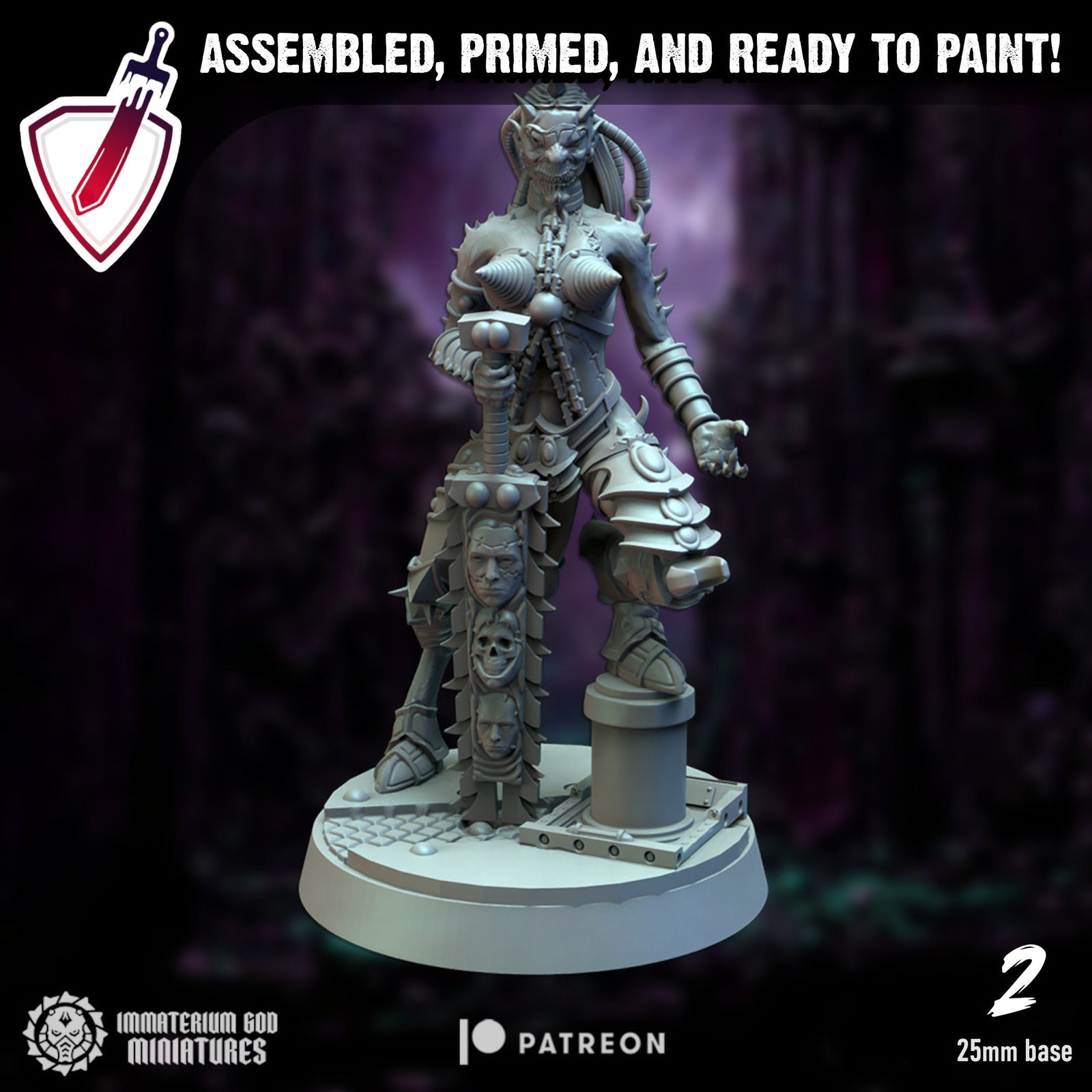 Torture Fanatics | Miniatures by Immaterium God | Resin Mini for Tabletop Gaming, D&D, Wargaming, and Painting | Assembled and Primed - Brush and Battle