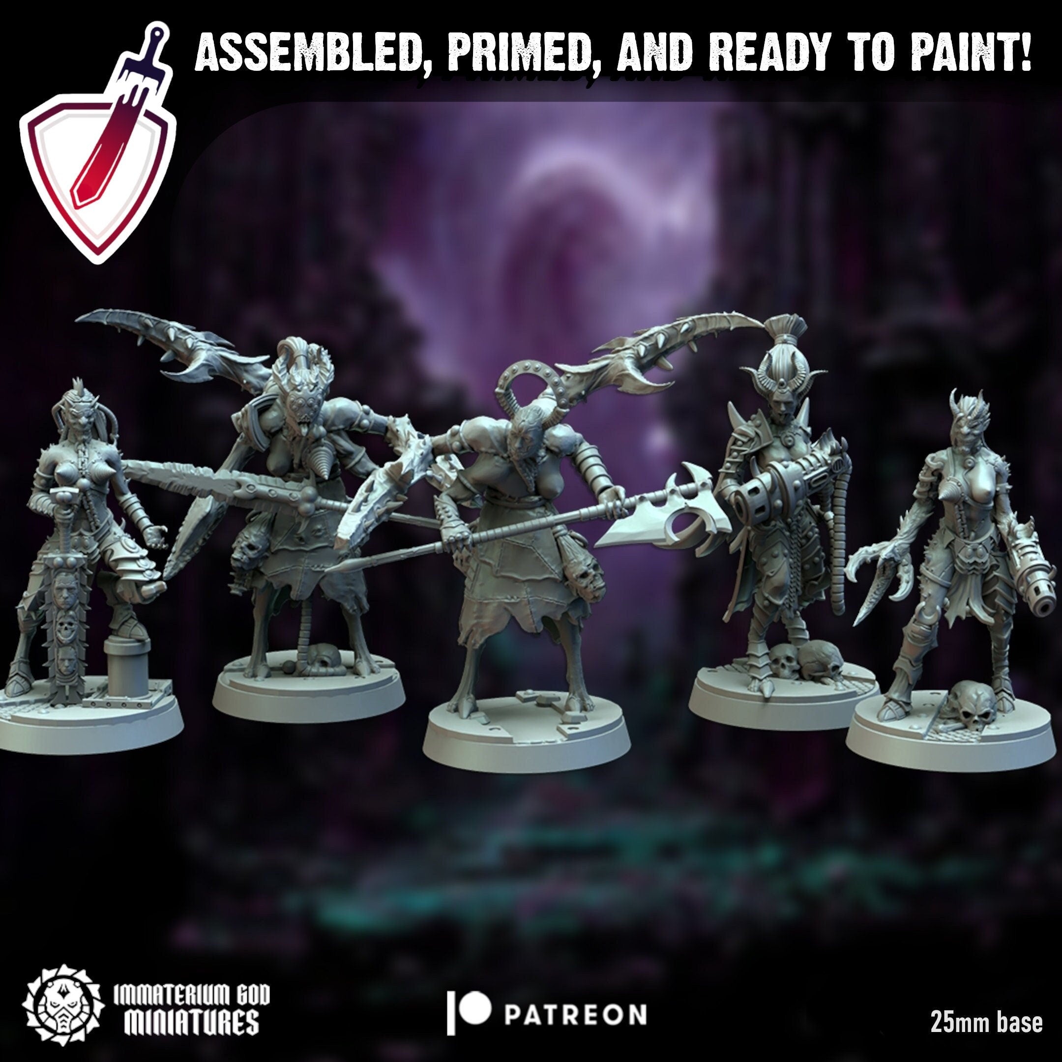 Torture Fanatics | Miniatures by Immaterium God | Resin Mini for Tabletop Gaming, D&D, Wargaming, and Painting | Assembled and Primed - Brush and Battle