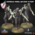 Mind Scourgers | Miniatures by Crippled God Foundry | Resin Mini for Tabletop Gaming, D&D, Pathfinder, and Painting | Assembled and Primed - Brush and Battle