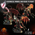 Pit Fiends | Miniatures by Crippled God Foundry | Resin Mini for Tabletop Gaming, D&D, Pathfinder, and Painting | Assembled and Primed - Brush and Battle