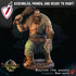 Brutor the Angry | (Large) Miniature by Crippled God Foundry | Resin Mini For Tabletop Games, D&D, Pathfinder, Painting | Assembled + Primed - Brush and Battle