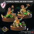 Halfling Commoners | Miniature by Crippled God Foundry | Resin Mini For Tabletop Gaming, D&D, Pathfinder, Painting | Assembled and Primed - Brush and Battle
