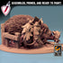 Hedgehog and Mouse Family | (Large) Miniature by Lord of the Print | For Tabletop Gaming, D&D, Pathfinder, Painting | Assembled and Primed - Brush and Battle
