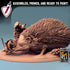 Hedgehog and Mouse Family | (Large) Miniature by Lord of the Print | For Tabletop Gaming, D&D, Pathfinder, Painting | Assembled and Primed - Brush and Battle