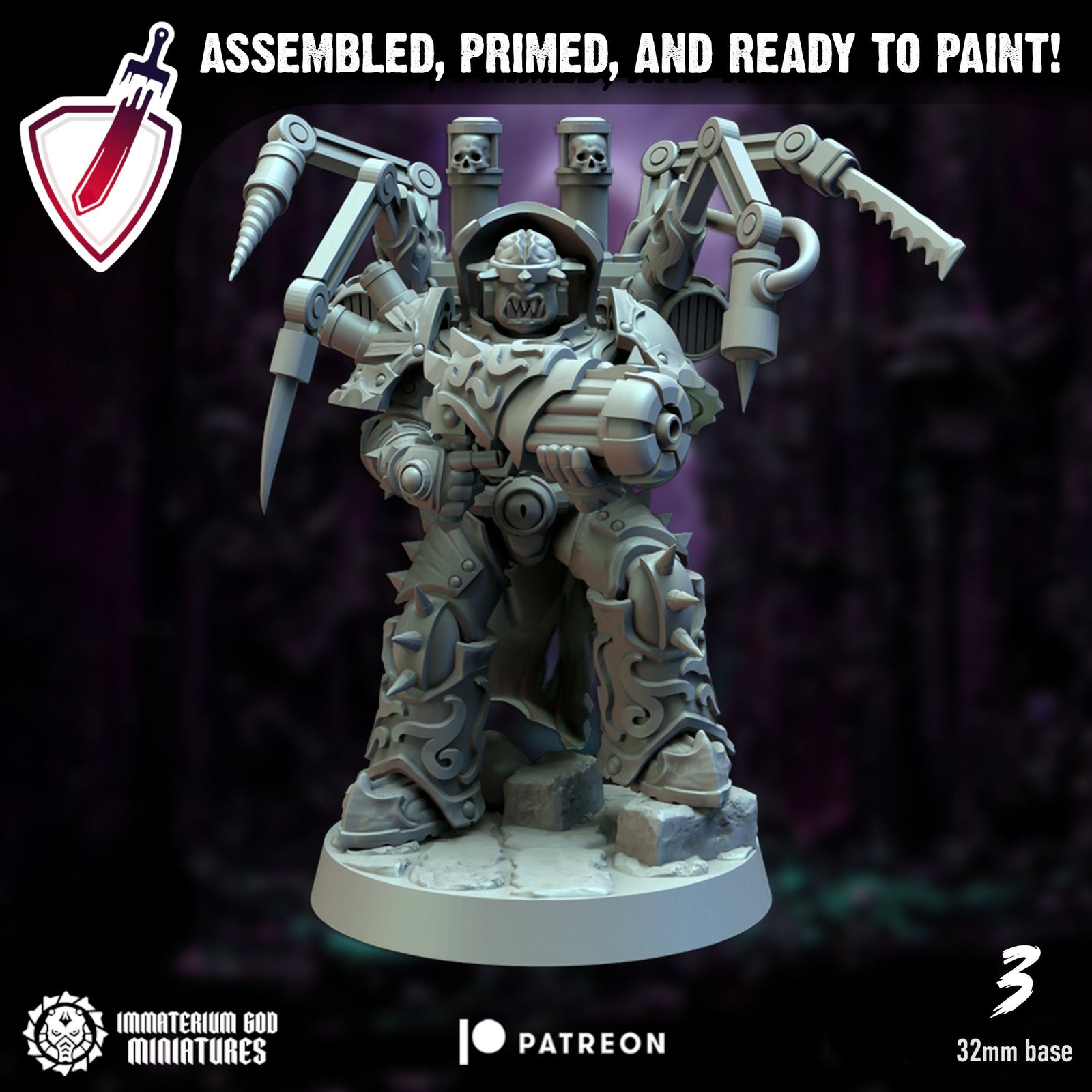 Surgeon Ravagers | Miniatures by Immaterium God | Resin Mini for Tabletop Gaming, D&D, Wargaming, and Painting | Assembled and Primed - Brush and Battle