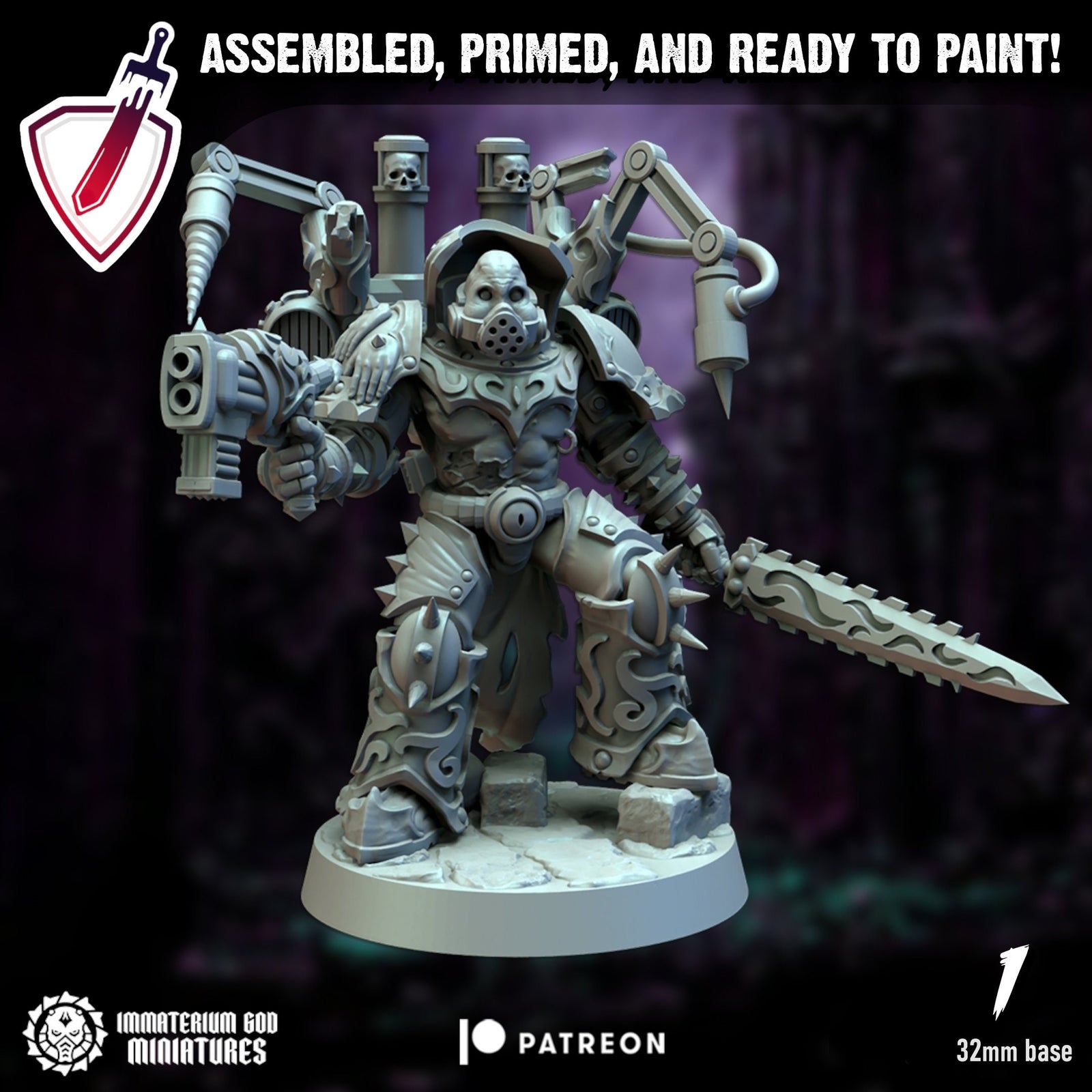Surgeon Ravagers | Miniatures by Immaterium God | Resin Mini for Tabletop Gaming, D&D, Wargaming, and Painting | Assembled and Primed - Brush and Battle