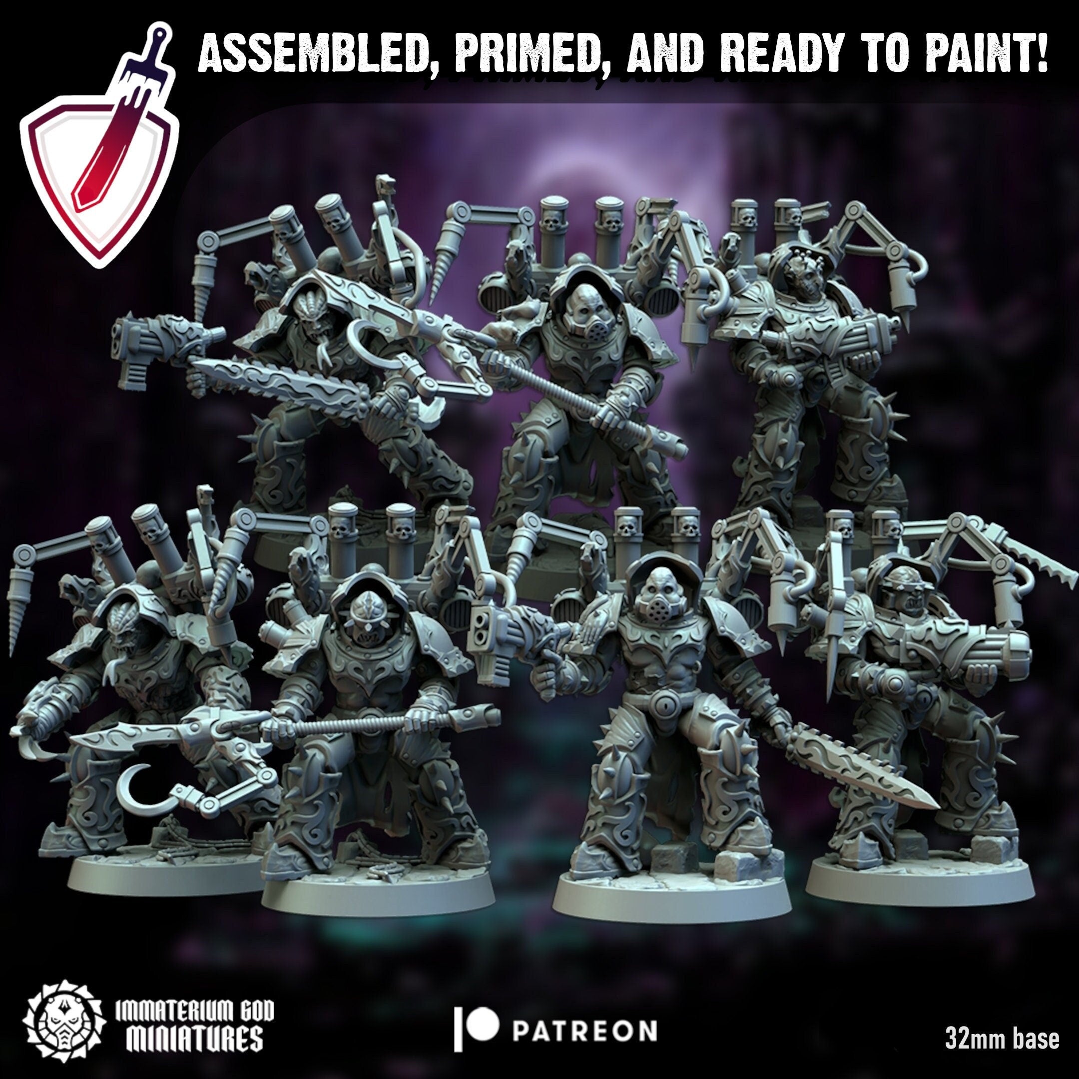 Surgeon Ravagers | Miniatures by Immaterium God | Resin Mini for Tabletop Gaming, D&D, Wargaming, and Painting | Assembled and Primed - Brush and Battle