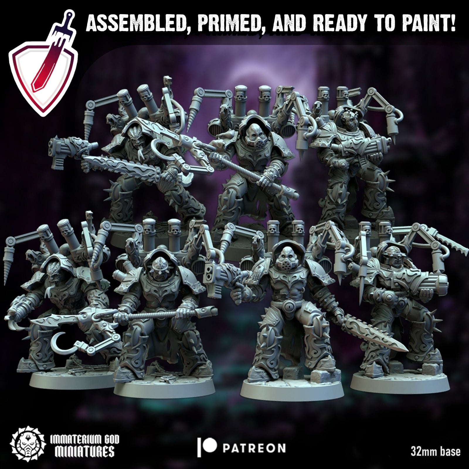 Surgeon Ravagers | Miniatures by Immaterium God | Resin Mini for Tabletop Gaming, D&D, Wargaming, and Painting | Assembled and Primed - Brush and Battle
