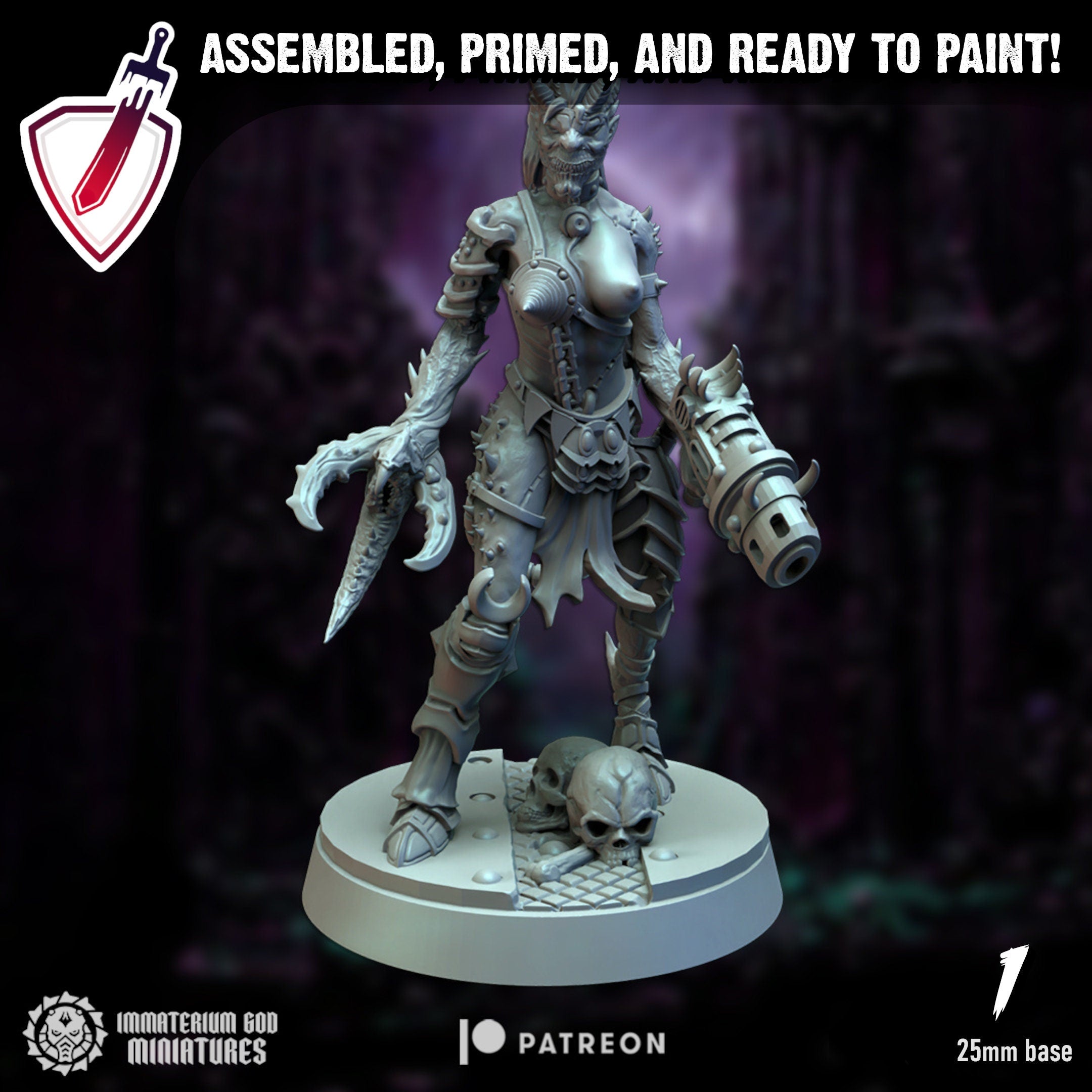 Torture Fanatics | Miniatures by Immaterium God | Resin Mini for Tabletop Gaming, D&D, Wargaming, and Painting | Assembled and Primed - Brush and Battle