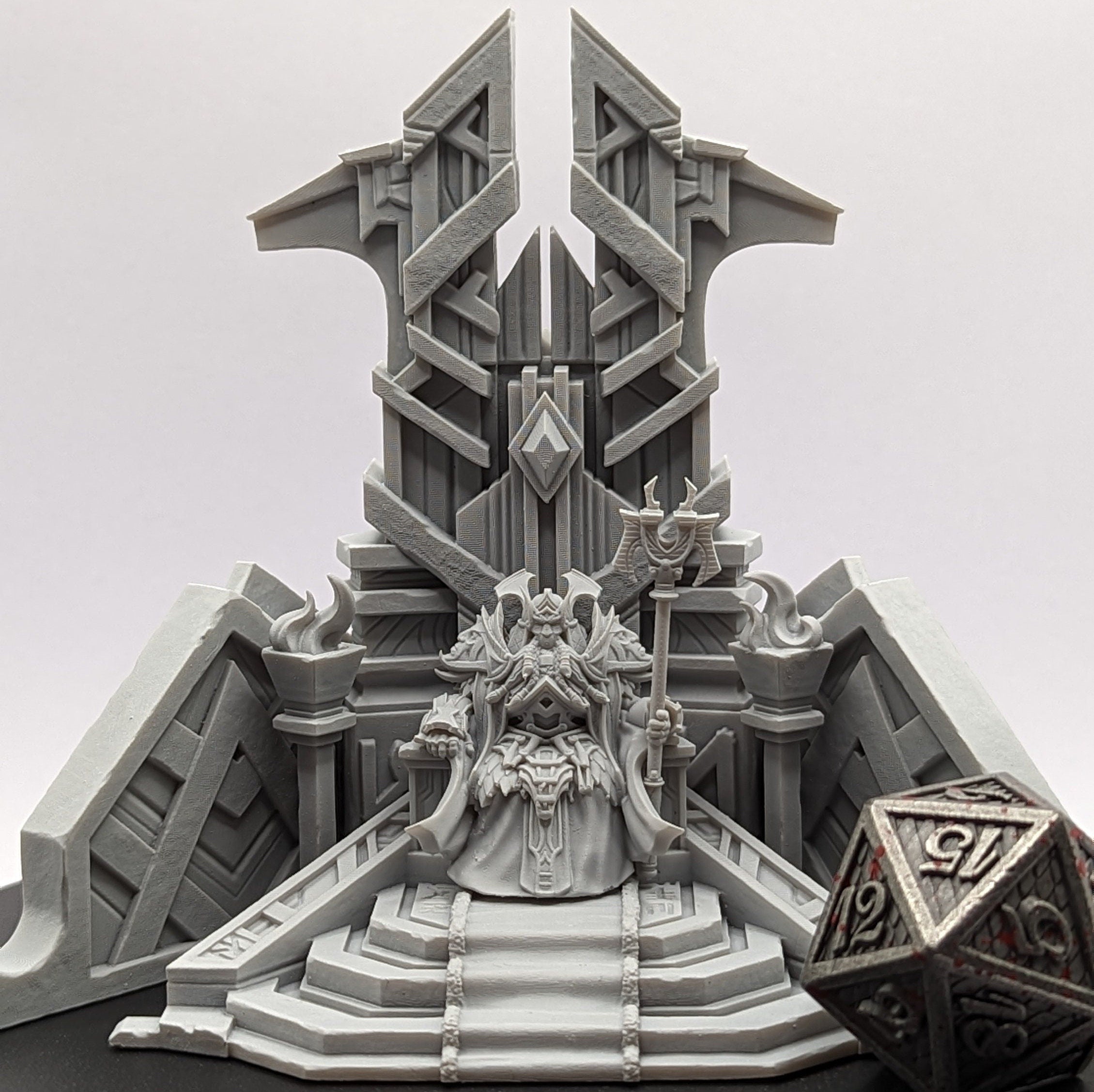 King Thrag Steelhammer | Miniatures by Archvillain Games | Mini for tabletop gaming, D&D, Pathfinder, and painting | Assembled and Primed - Brush and Battle