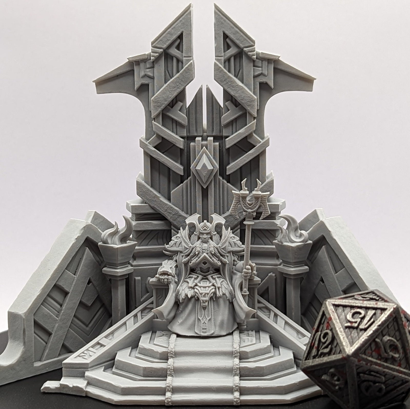 King Thrag Steelhammer | Miniatures by Archvillain Games | Mini for tabletop gaming, D&D, Pathfinder, and painting | Assembled and Primed - Brush and Battle