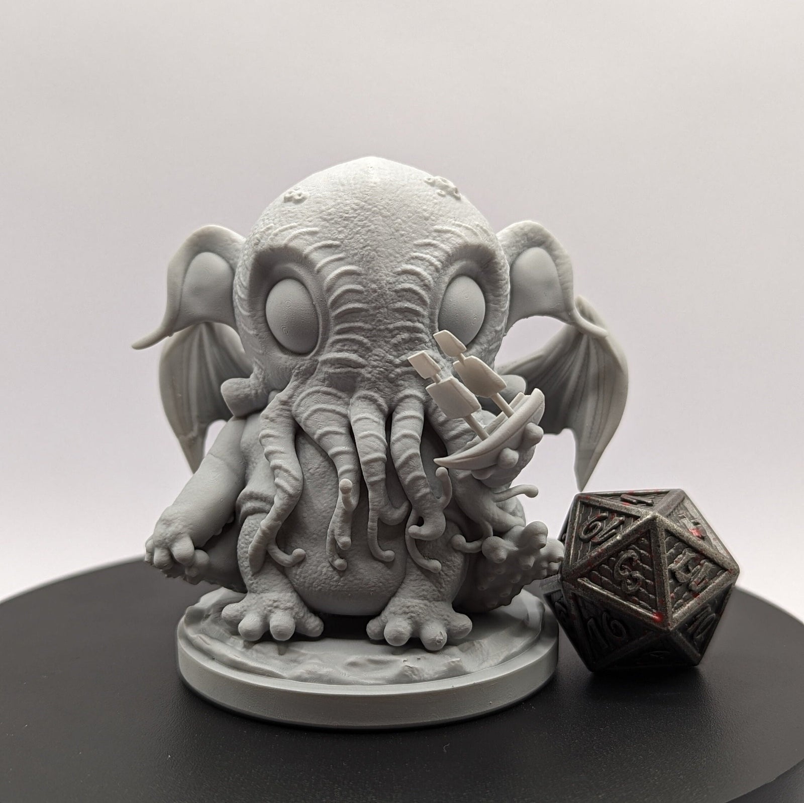 Cute Thullu | Miniature by Lion Heart Forge | Resin Mini For Tabletop Gaming, D&D, Pathfinder, and Painting | Assembled and Primed - Brush and Battle
