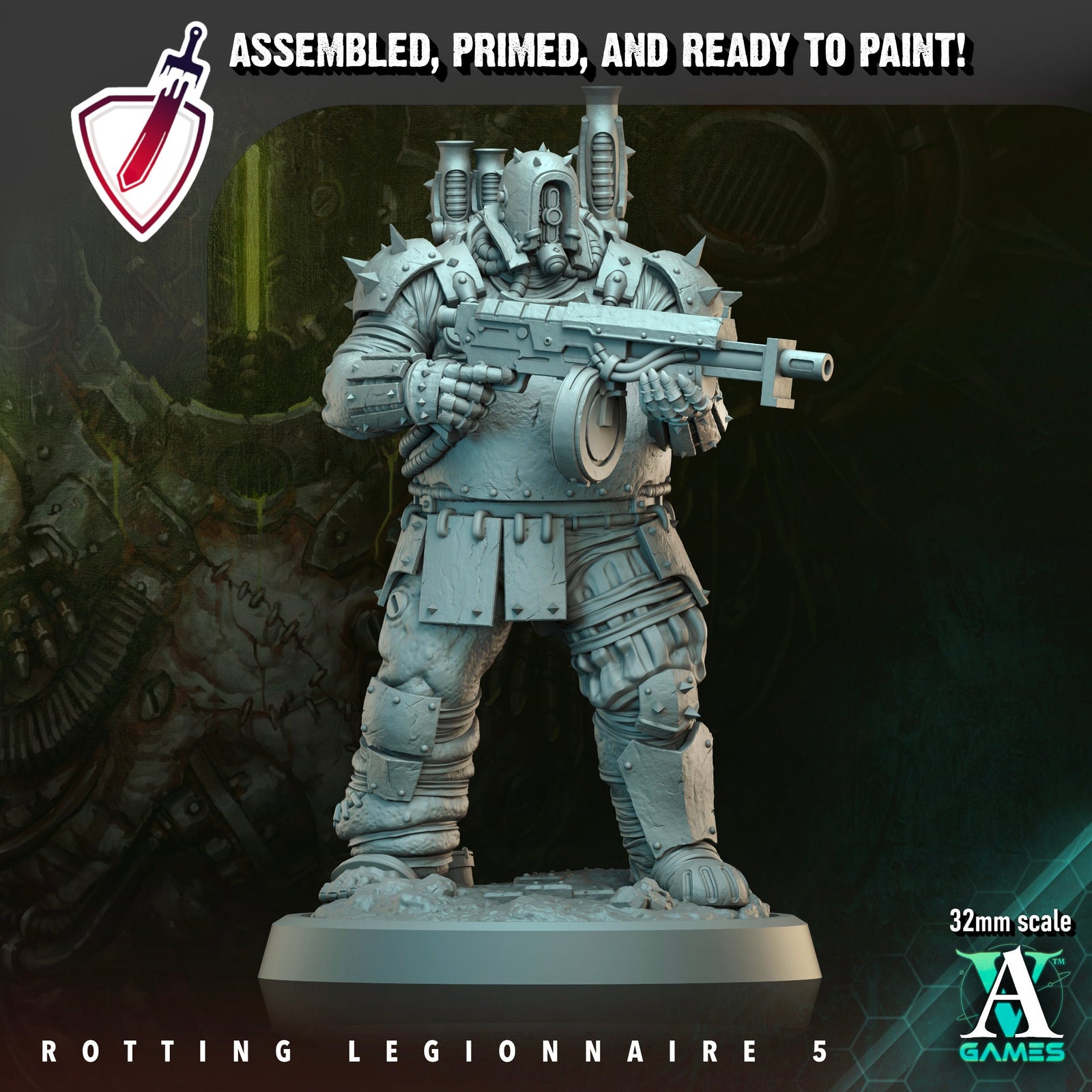 Rotting Legionnaire by Archvillain Games - Brush and Battle