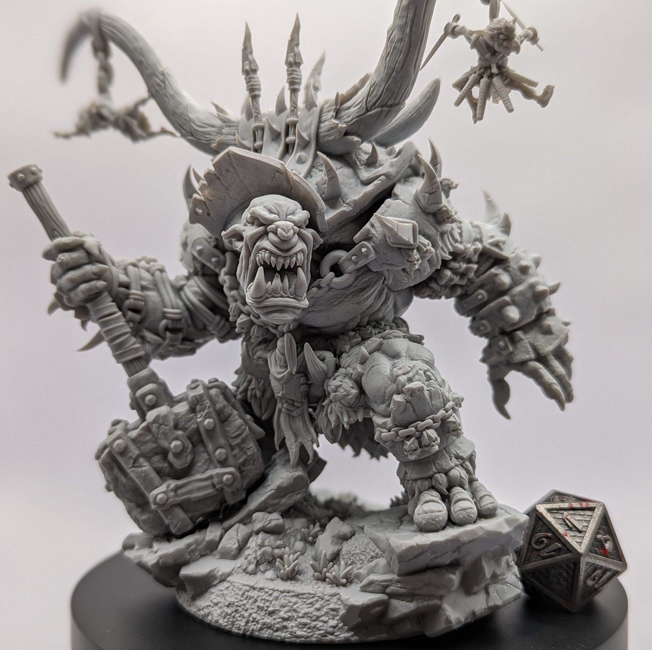 Ard One Stompas | (Large) Miniatures by Archvillain Games | Resin Mini for Tabletop Gaming, D&D, Pathfinder, Painting | Assembled and Primed - Brush and Battle
