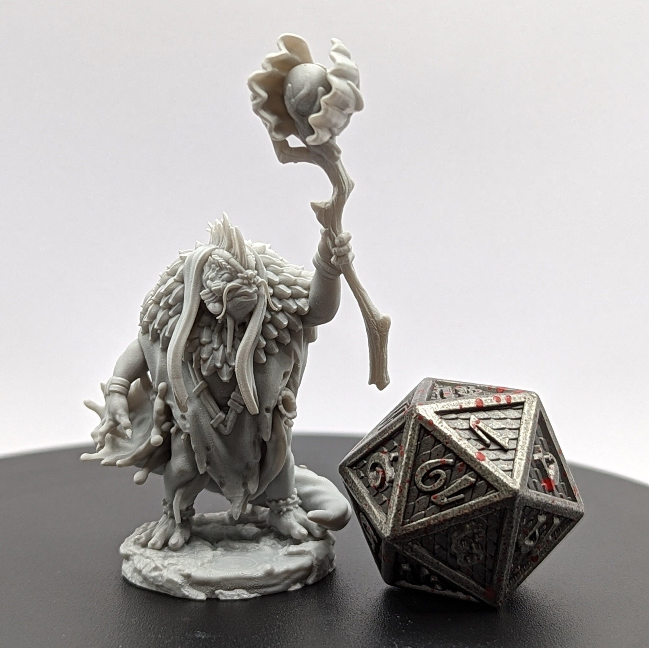 Morlok Priest | Miniature by Archvillain Games | Resin Mini for Tabletop Gaming, D&D, Pathfinder, and Painting | Assembled and Primed - Brush and Battle